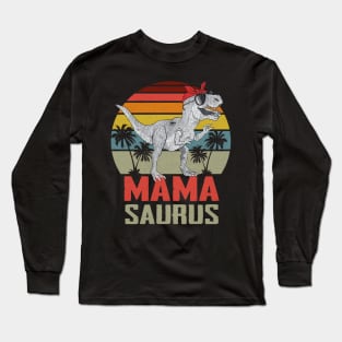 Vintage Mamasaurus Dinosaur Long Sleeve T-Shirt